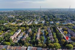 Aerial at 36 Lount Street, Greenwood-Coxwell, Toronto