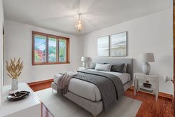 Primary Bedroom Virtually Staged at 18 Verlaine Place, Bendale, Toronto