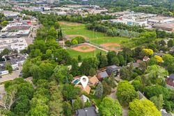 Aerial at 34 Addison Crescent, Banbury-Don Mills, Toronto