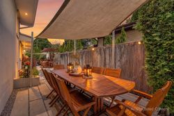 Backyard in Twilight at 17 Kestell Lane, Parkwoods-Donalda, Toronto