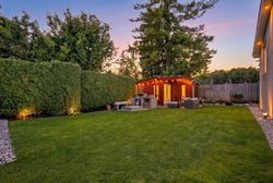 Backyard in Twilight at 17 Kestell Lane, Parkwoods-Donalda, Toronto