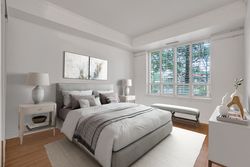 Primary Bedroom Virtually Staged at 801 Lawrence Avenue E, Banbury-Don Mills, Toronto