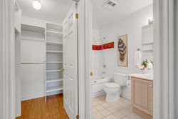 Primary Walk-in Closet & 4 Piece Ensuite Bathroom at 801 Lawrence Avenue E, Banbury-Don Mills, Toronto