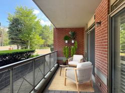Balcony Virtually Staged at 801 Lawrence Avenue E, Banbury-Don Mills, Toronto