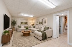 Virtually Staged Recreation Room at 50 Killamarsh Drive, York University Heights, Toronto