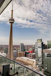 View from Balcony at 4609 - 12 York Street, Waterfront Communities C1, Toronto