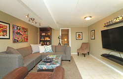Recreation Room at 21 Berkshire Avenue, South Riverdale, Toronto