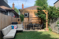 Backyard at 21 Berkshire Avenue, South Riverdale, Toronto
