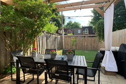 Backyard at 21 Berkshire Avenue, South Riverdale, Toronto