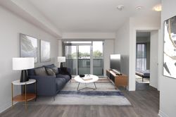 Living Room Virtually Staged at 325 - 2301 Danforth Avenue, East End-Danforth, Toronto