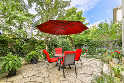 Backyard at 131 Barber Greene Road, Banbury-Don Mills, Toronto