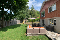 Backyard at 10 Mere Court, Victoria Village, Toronto