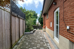 Side Yard at 10 Mere Court, Victoria Village, Toronto