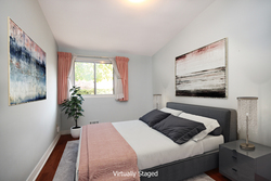 Bedroom Virtually Staged at 25 Greengrove Crescent, Parkwoods-Donalda, Toronto