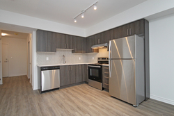 Kitchen at 212 - 1 Falaise Road, West Hill, Toronto