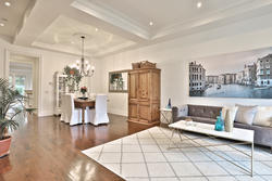 Living Room & Dining Room at 75 Jedburgh Road, Lawrence Park North, Toronto