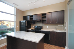 Kitchen at 122 - 35 Brian Peck Crescent, Leaside, Toronto