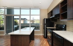 Kitchen at 122 - 35 Brian Peck Crescent, Leaside, Toronto
