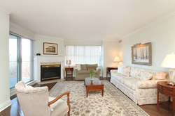 Living Room at 201 - 18 Concorde Place, Banbury-Don Mills, Toronto