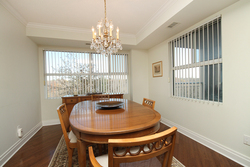 Dining Room at 201 - 18 Concorde Place, Banbury-Don Mills, Toronto