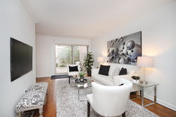 Living Room at 10 - 46 Three Valleys Drive, Parkwoods-Donalda, Toronto