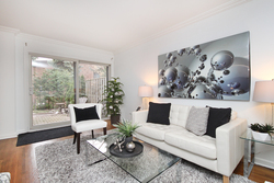 Living Room at 10 - 46 Three Valleys Drive, Parkwoods-Donalda, Toronto