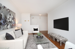 Living Room at 10 - 46 Three Valleys Drive, Parkwoods-Donalda, Toronto