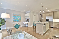 Family Room & Kitchen at 54 Unsworth Avenue, Lawrence Park North, Toronto