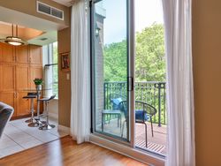 Living & Dining Room Balcony at 914 - 38 William Carson Crescent, St. Andrew-Windfields, Toronto