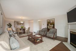 Living Room & Dining Room with Virtual Staging at 810 - 18 Concorde Place, Banbury-Don Mills, Toronto