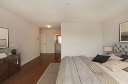 Primary Bedroom with Virtual Staging at 810 - 18 Concorde Place, Banbury-Don Mills, Toronto