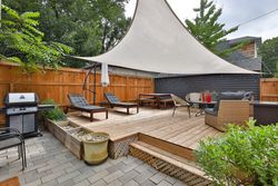 Backyard at 497 St. Johns Road, Lambton Baby Point, Toronto