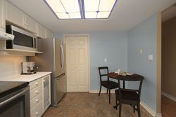 Kitchen Virtually Staged at 214 - 18 Concorde Place, Banbury-Don Mills, Toronto