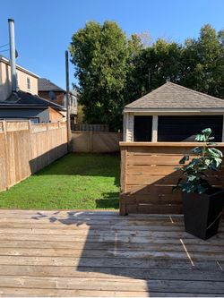 Backyard at 355 St Germain Avenue, Lawrence Park North, Toronto