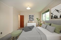 Primary Bedroom Virtually Staged at 72 Overbank Crescent, Parkwoods-Donalda, Toronto