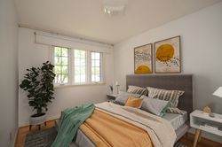 Bedroom Virtually Staged at 72 Overbank Crescent, Parkwoods-Donalda, Toronto