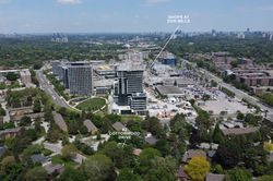 Aerial & Shops at Don Mills at 82 Cottonwood Drive, Banbury-Don Mills, Toronto