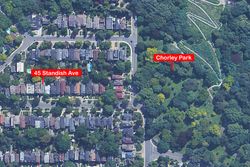 Aerial of Chorley Park at 45 Standish Avenue, Rosedale-Moore Park, Toronto