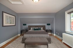 Primary Bedroom Virtually Staged at 17 Macnaughton Road, Leaside, Toronto