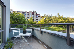 Balcony at 101 - 1477 Fountain Way, False Creek, Vancouver West