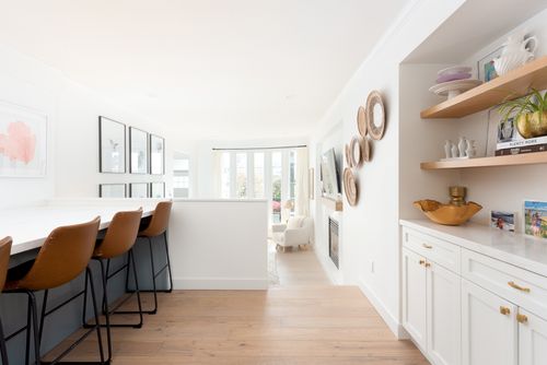 Dining Room with french doors to entertainment sized deck at 383 67a Street, Boundary Beach, Tsawwassen