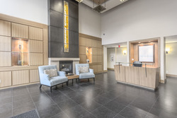 Lobby Entrance - spacious, Concierge on duty 8am to 11pm daily at 708 - 4685 Valley Drive, Quilchena, Vancouver West