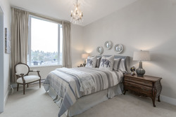 Guest bedroom with ensuite facing west at 708 - 4685 Valley Drive, Quilchena, Vancouver West