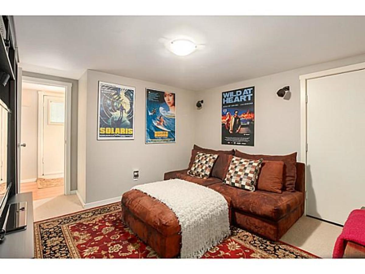 762 E 8th St Basment Living Room at 762 E 8th Street, Boulevard, North Vancouver
