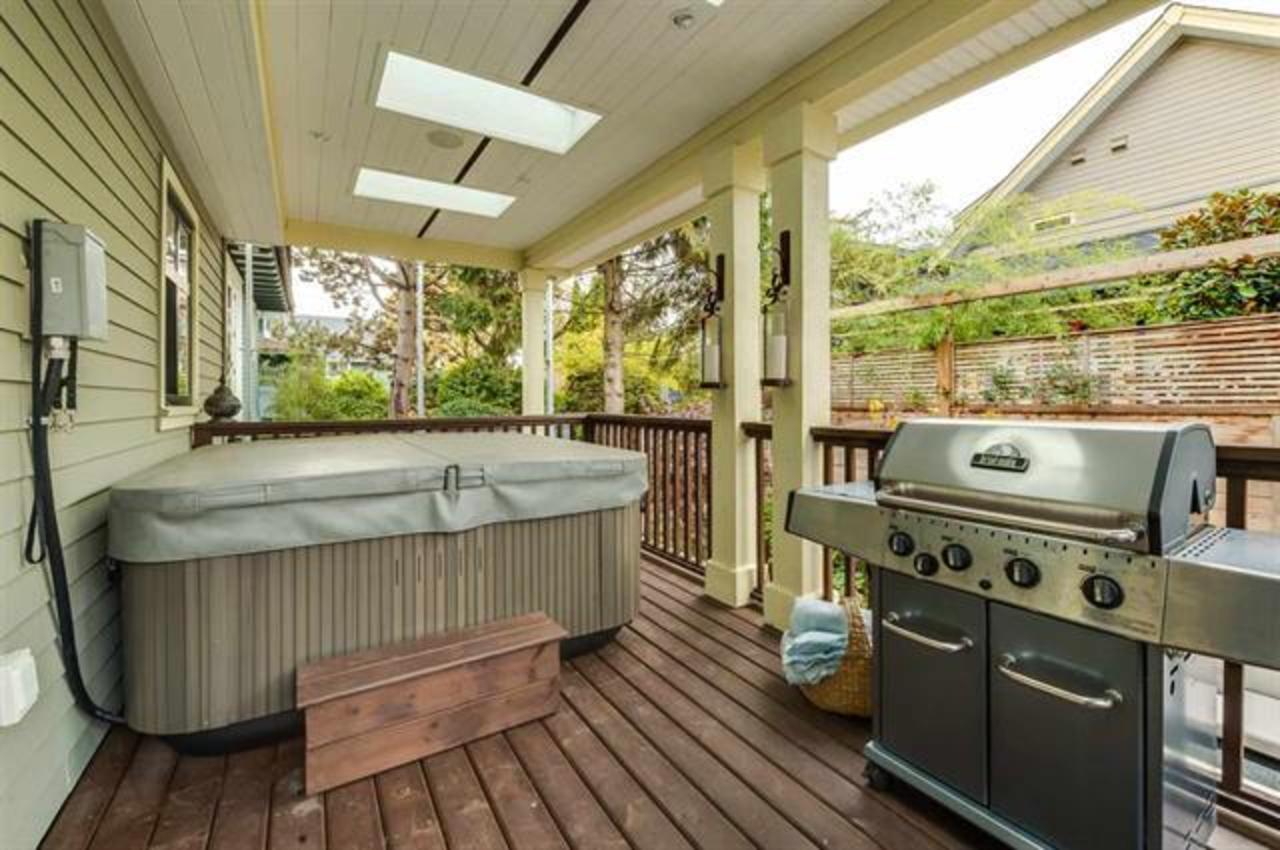 248 East 10th St Rear Deck at 248 East 10th Street, Central Lonsdale, North Vancouver