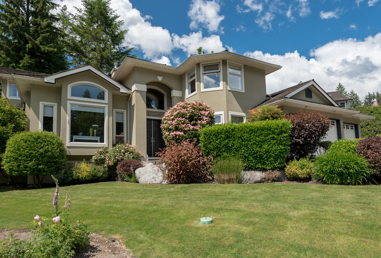 Front View at 3303 Huntleigh Court, Windsor Park NV, North Vancouver