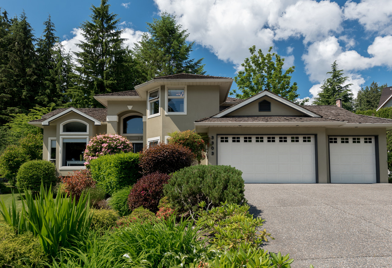 Front View at 3303 Huntleigh Court, Windsor Park NV, North Vancouver