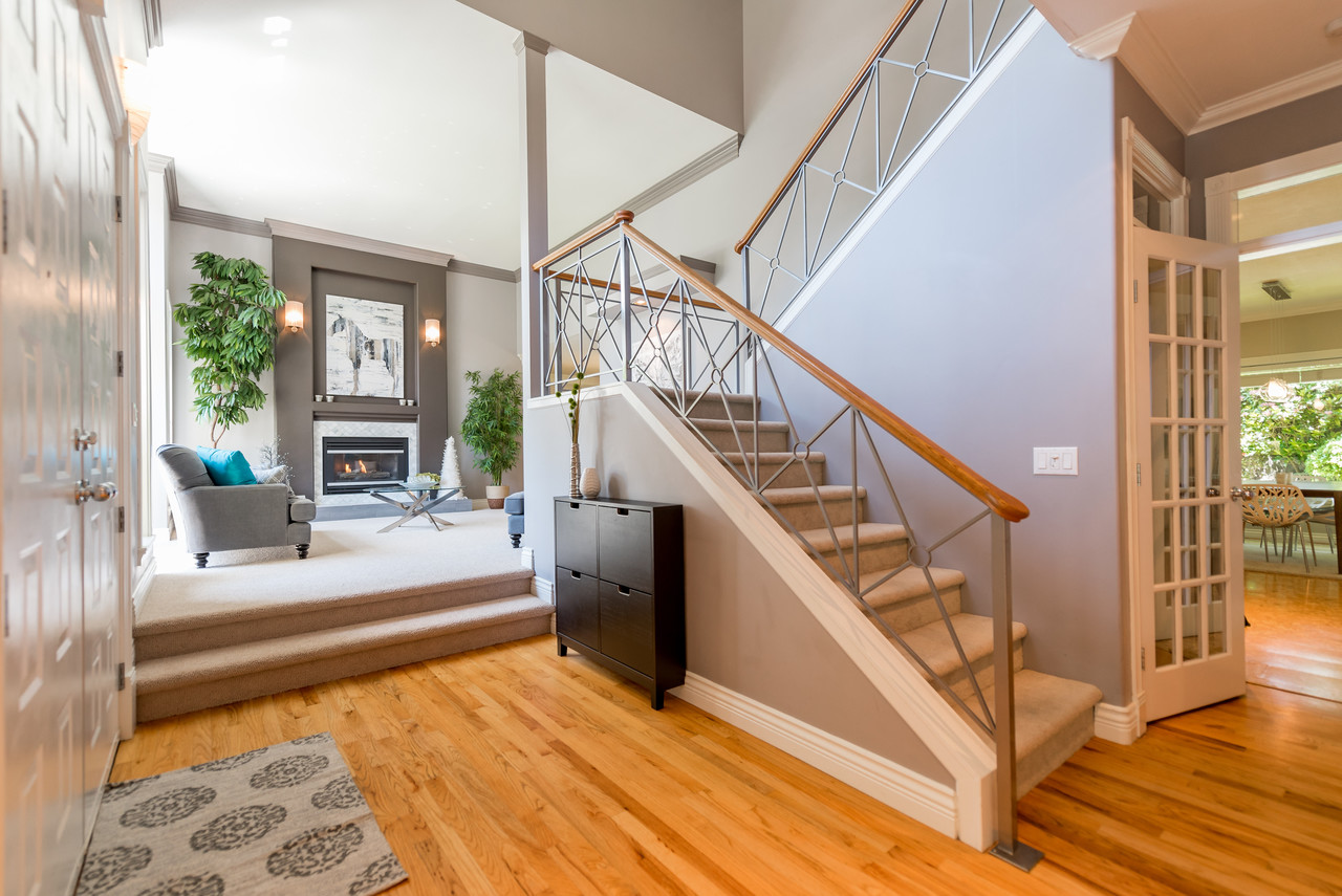 Front Entry at 3303 Huntleigh Court, Windsor Park NV, North Vancouver