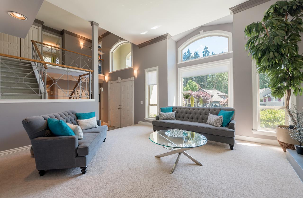 Living Room at 3303 Huntleigh Court, Windsor Park NV, North Vancouver