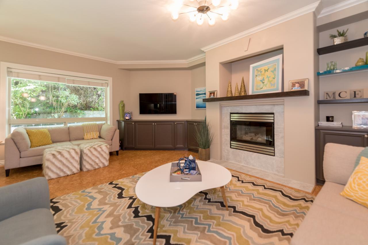 Family Room at 3303 Huntleigh Court, Windsor Park NV, North Vancouver